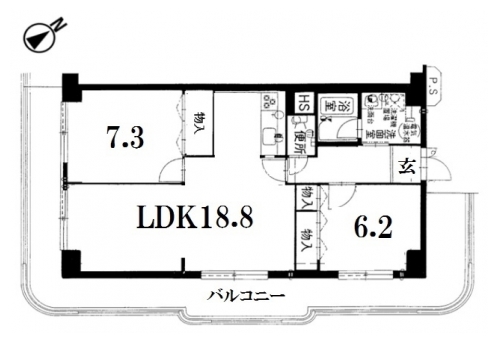 パレス洛北 間取り図