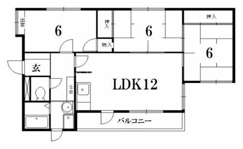 グレーシー北白川 間取り図
