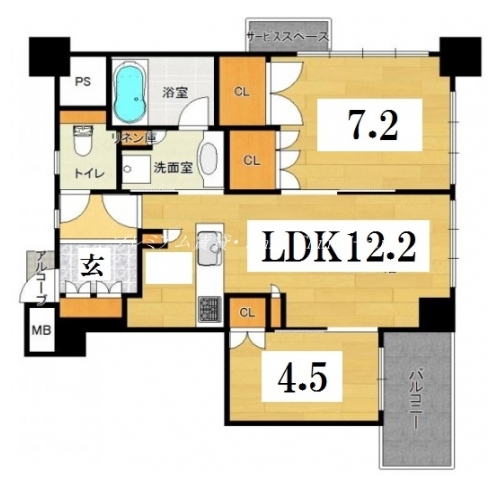 パークホームズ今出川 間取り図