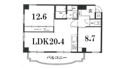 パラドール東山 間取り図