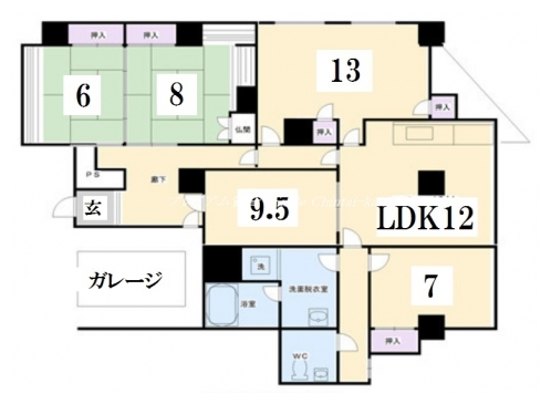 ニューシャトー東山 間取り図