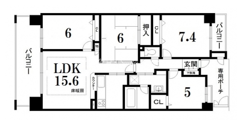 パデシオン京都駅前 間取り図
