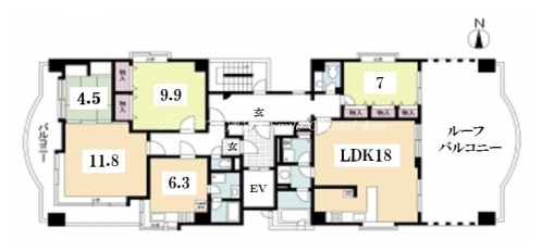 パラシオ西洞院 間取り図