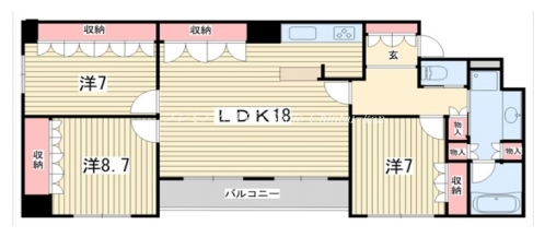 リーガル京都烏丸通り 間取り図
