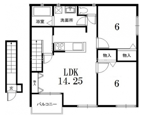 ラ・ペ北大路小山 間取り図