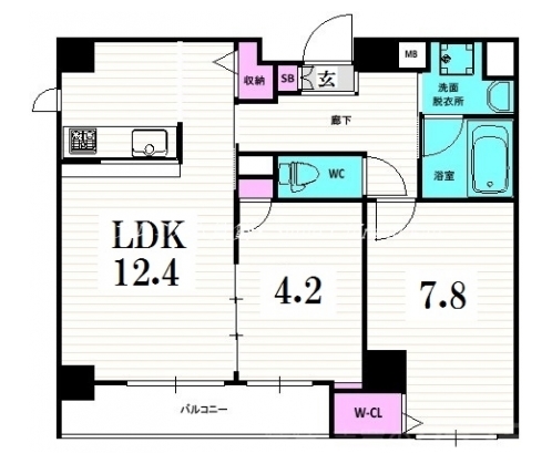 ティサージュ塩小路 間取り図