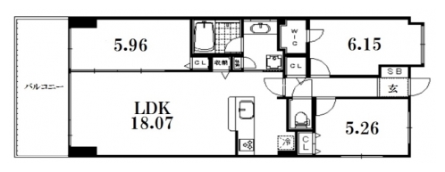 グランレブリー三条麩屋町 間取り図