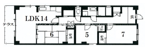 サンパティック聖護院 間取り図