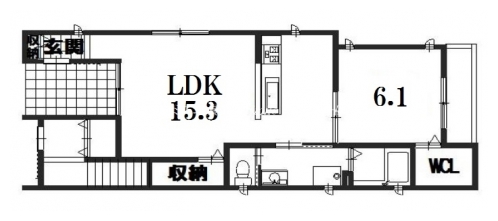 Heritage鴨川 間取り図