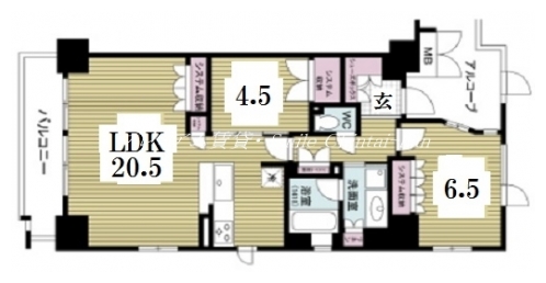 ブランシエラ二条城 間取り図