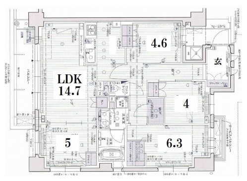 ロジュマン京都平野鳥居前町 間取り図
