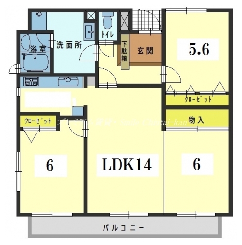 グランコート千本一条 間取り図