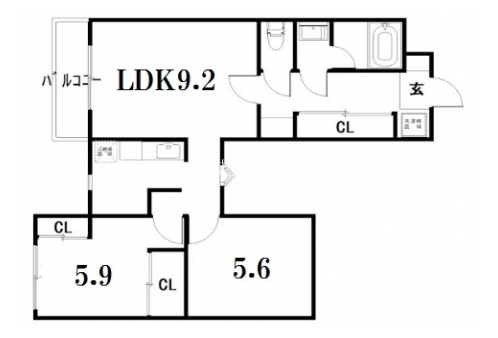 聖護院谷口マンション 間取り図