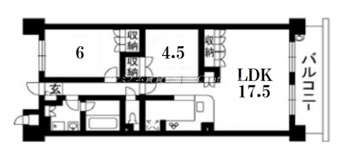 アバンエスパス鴨川 間取り図
