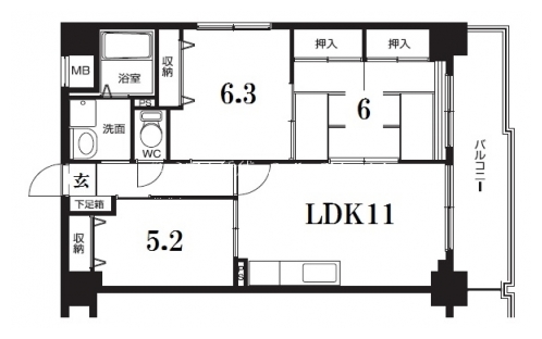 プレドゥジャルダン 間取り図