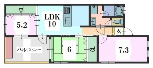 なでしこ三条神泉苑 間取り図
