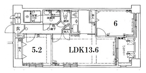 ラヴェール烏丸御池 間取り図