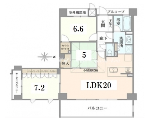 イーグルコート京都御所梨木の杜 間取り図