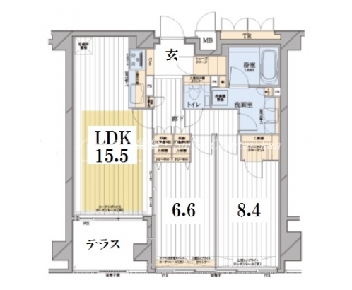 ザ・レジデンス京都東洞院四条 間取り図