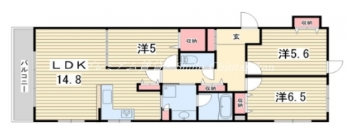 サンシティ御所南 間取り図