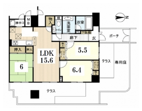 ルイシャトレ下鴨本道 間取り図