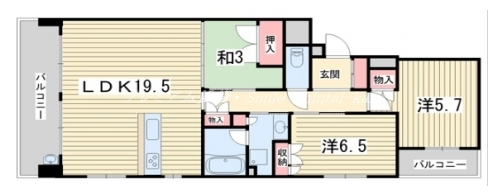 四条烏丸クロスマーク 間取り図