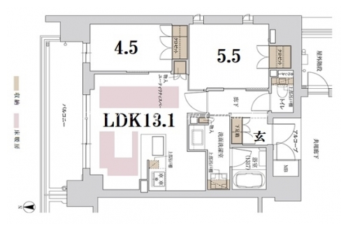 ジオ京都姉小路 間取り図