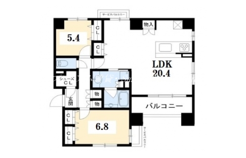 プレサンスロジェ烏丸御池 間取り図