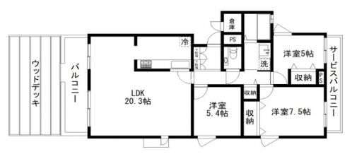 ハウス花ノ木 間取り図