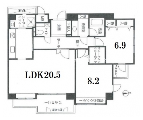 グレーシィ一条 間取り図