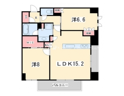 ジオ京都御池油小路ザ・テラス 間取り図