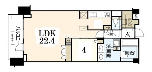 ザ・パークハウス京都河原町 間取り図