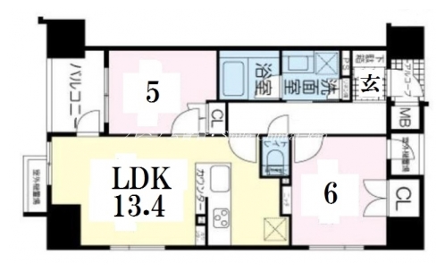 イーグルコート烏丸御池 間取り図