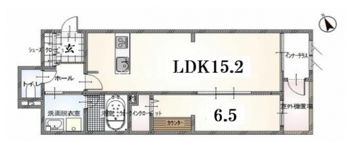 グランディールA＆N出町柳 間取り図