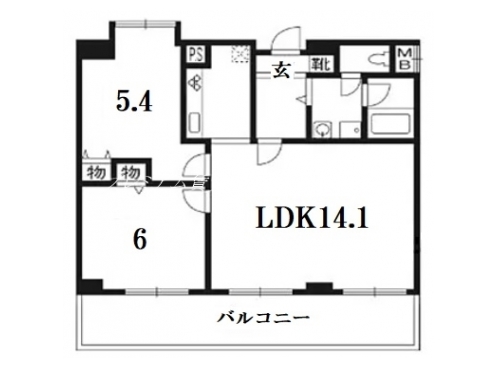 デリード北大路 間取り図