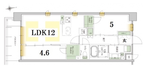 ソルティア京都宝ヶ池 間取り図