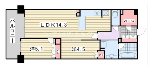 ジオ京都二条 間取り図