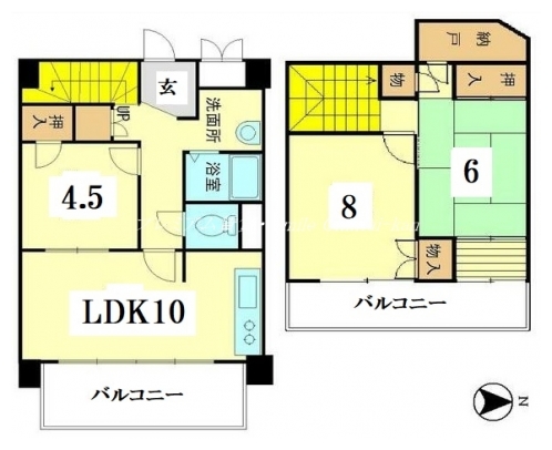 二条麩屋町ビューハイツ 間取り図