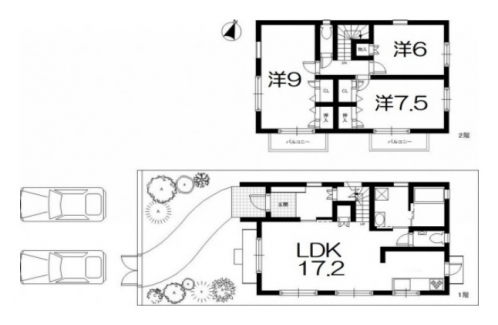 下鴨貴船町貸家 間取り図