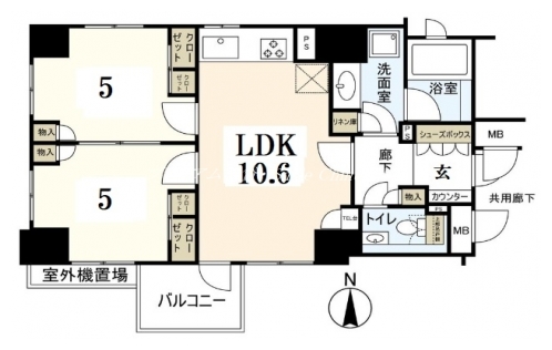 ルーシア烏丸御池 間取り図