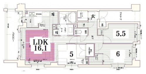 プレサンス京都一乗寺 間取り図