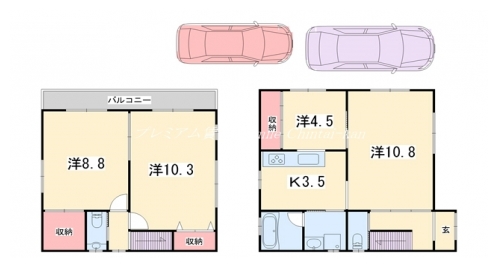 聖護院円頓美町貸家 間取り図