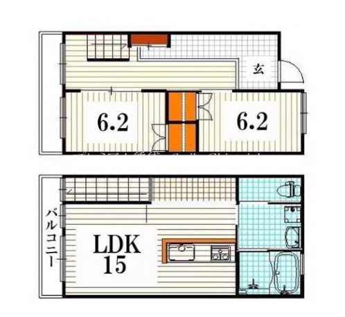VILLA DESTE京都下鴨 間取り図