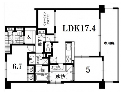 グランブルー北山通り 間取り図