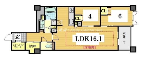 アトラス京都御所西 間取り図