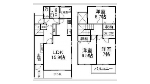 南禅寺テラスハウス 間取り図