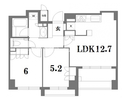 イーグルコート御池新町 間取り図