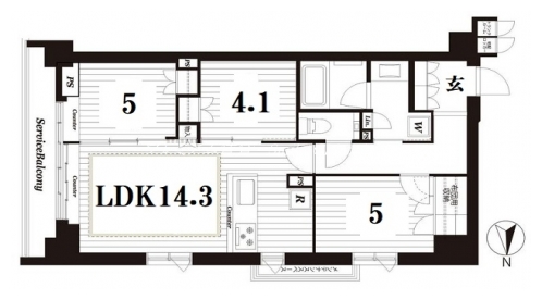イニシア京都御所南 間取り図