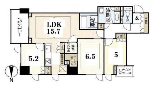 パークホームズ京都二条城 間取り図