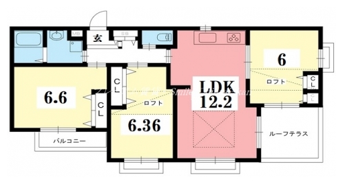 グリーンヒル北白川West 間取り図